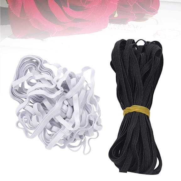 WHAMVOX  2 Rolls Elastic Webbing Band Rubber for Slingback