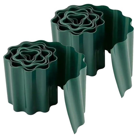 WHAMVOX 2 Rolls Lawn Guardrail Garden Siding Border Fencing Dark Green