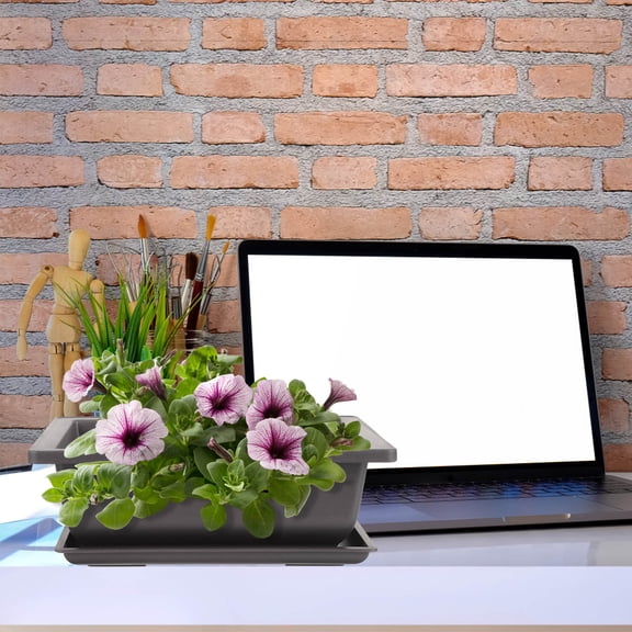 WHAMVOX 2 Sets Bonsai Pot Humidity Plastic Flower Garden Succulent Planter