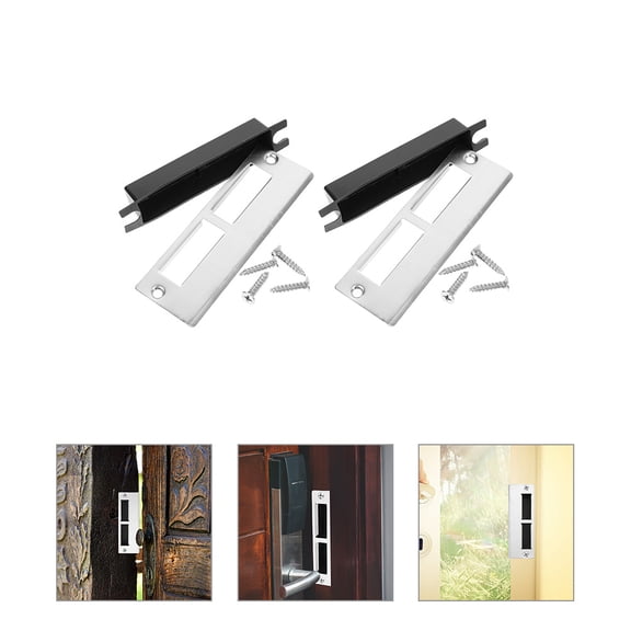 WHAMVOX 2 Sets Repair Plate Deadbolt Cover Door Reinforcement Locks