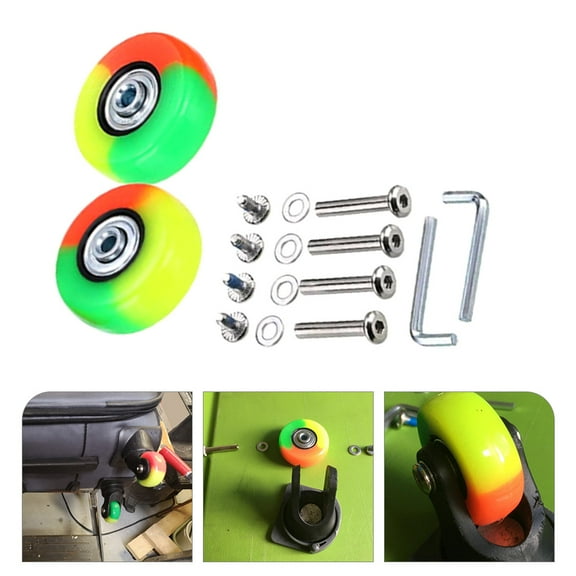 WHAMVOX 2 Sets Universal 360 Degree Swivel Caster Wheels for Suitcases and Luggage