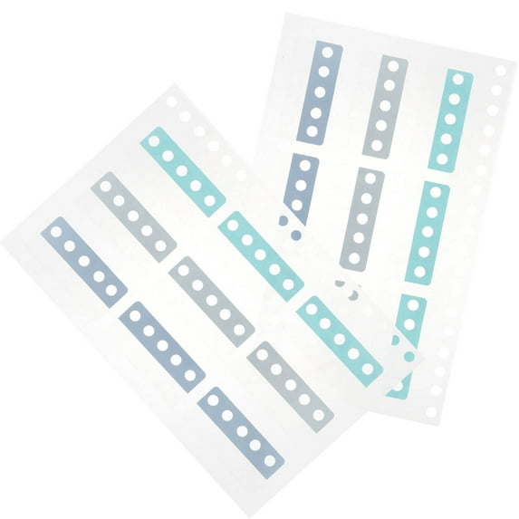 WHAMVOX 2 Sheets Portable Sticky Tabs Book Marking Tabs Sticky Flags Household Book Tabs