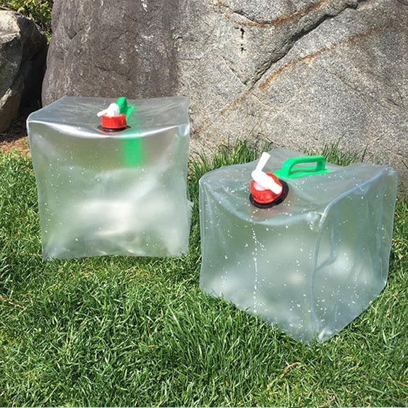 KHBUAB Outdoor Water Container Bag Portable Water Bucket Food Grade Plastic 1Pcs