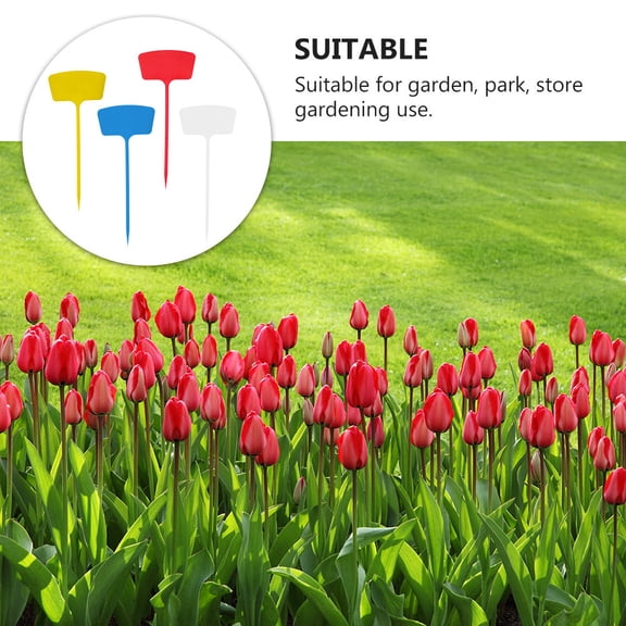 WHAMVOX 20 PCS Garden Ground Insert Card Label Horticultural Waterproof