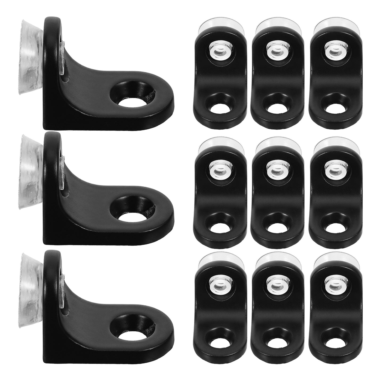 YSNOOWE Glass Wood Shelf Bracket Rounded Corner Assorted Color 20Pcs ...
