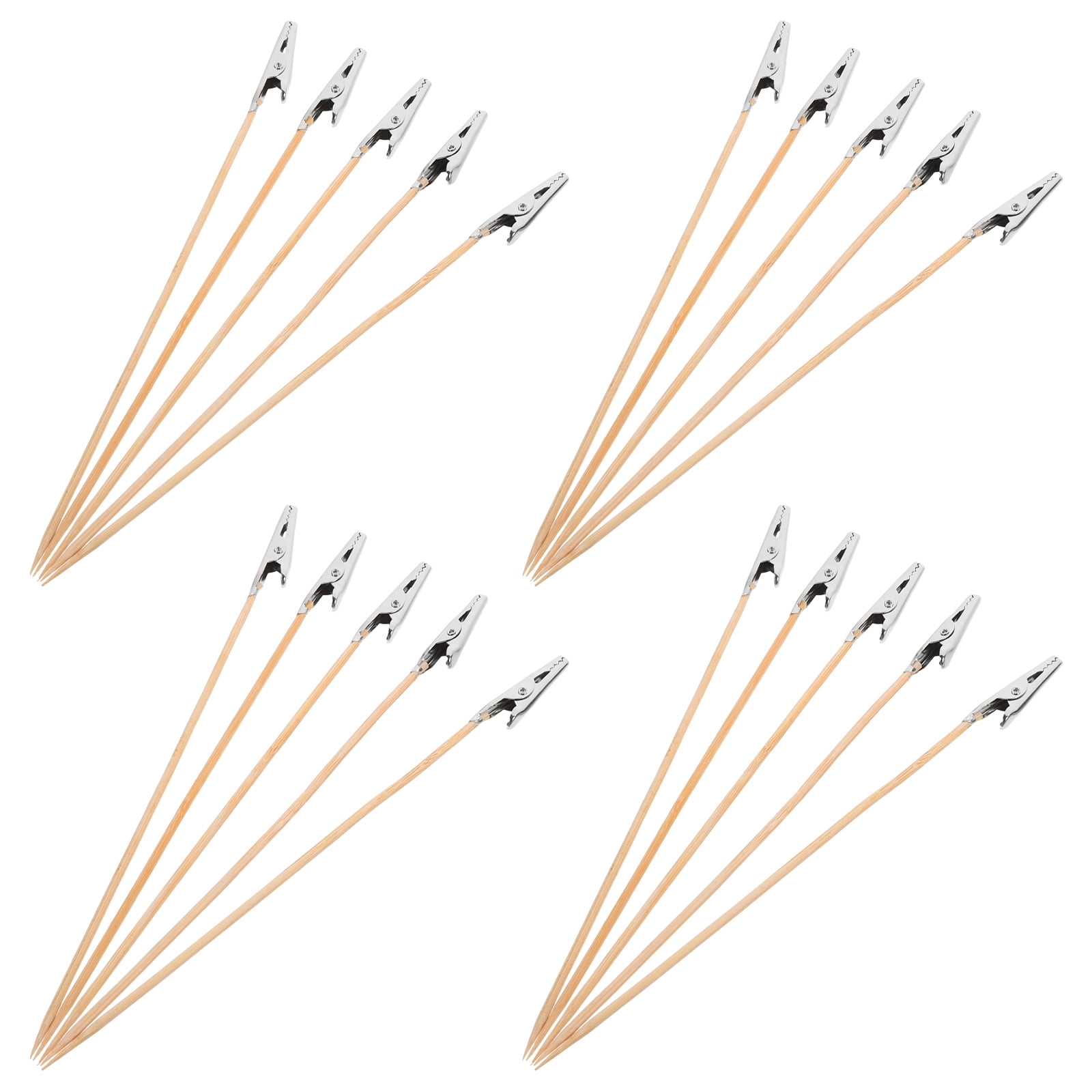 WHAMVOX 20 Pcs Alligator Clip Model Painting Stick Long-tailed Models