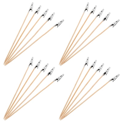 WHAMVOX 20 Pcs Alligator Clip Model Painting Stick Long-tailed Models