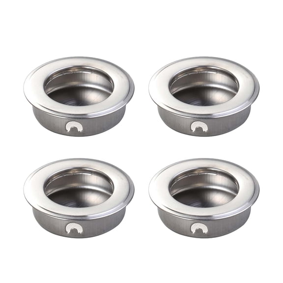 WHAMVOX 20 Pcs Closet Stainless Steel Handle Sliding Door Flat