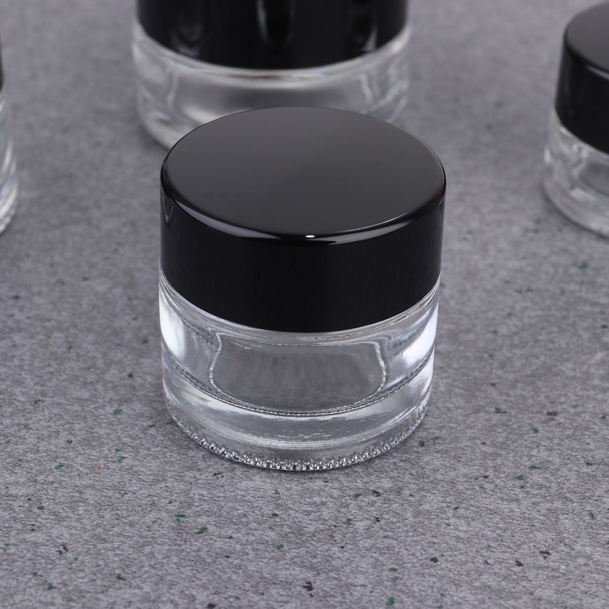 ROMANSENTIAL Small Sample Jars Glass Transparent 20Pcs