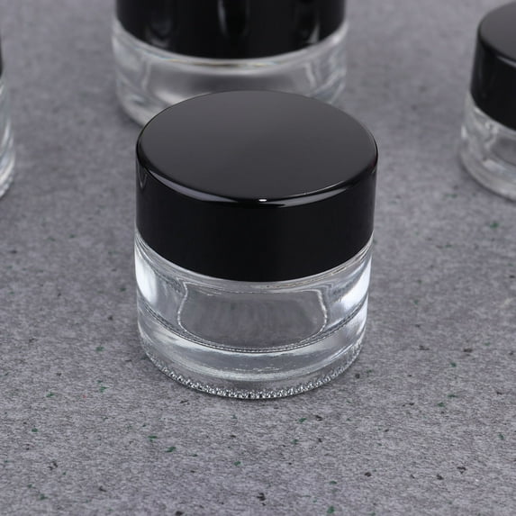 ROMANSENTIAL Small Sample Jars Glass Transparent 20Pcs