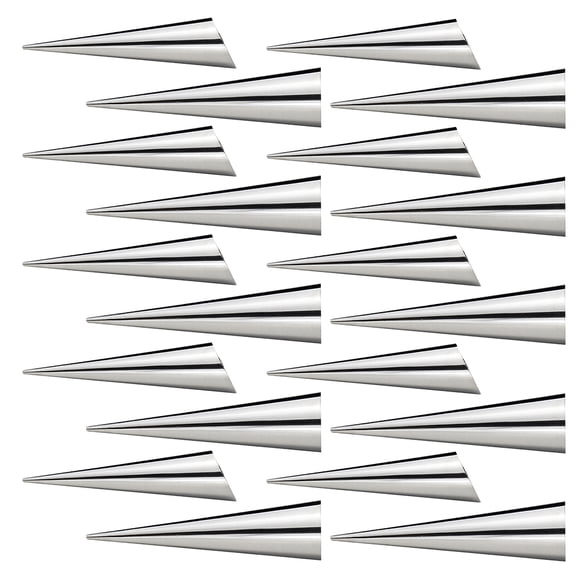 WHAMVOX 20 Pcs Croissant Molds Stainless Steel Conical Tubes For Baking Cream Horn Shaper Baking Cones Bakery Bread Molds Tubular Shaped Baking Forms