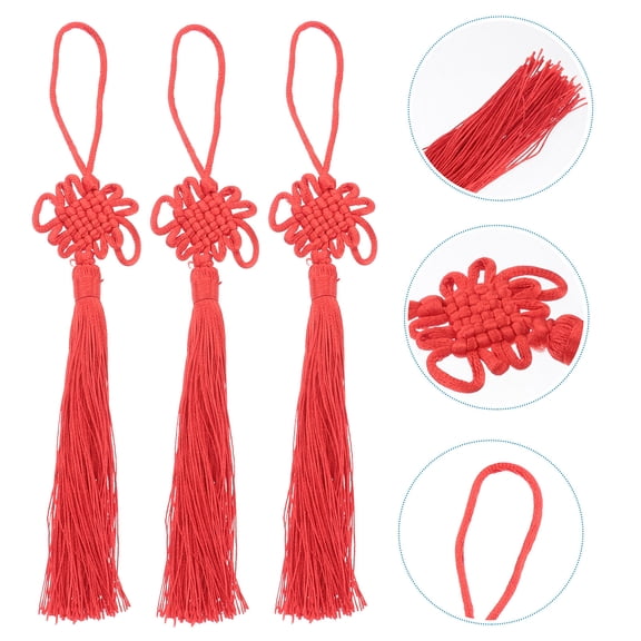 WHAMVOX 20 Pcs Decorations Lucky Charms Chinese Knot Pendant Traditional Decorative