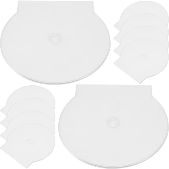 WHAMVOX  20 Pcs Dvd Cases Sleeves Storage Boxes Media Accessory Travel White