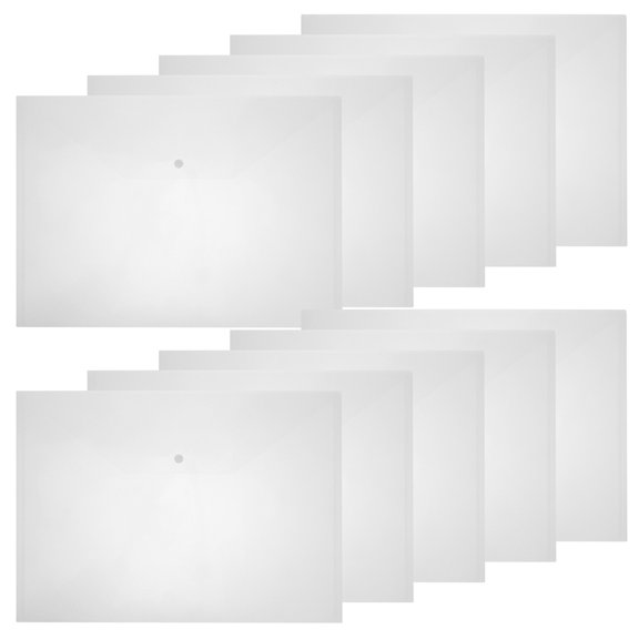 WHAMVOX  20 Pcs File Holder A3 Folders Envelopes Pouch Office Transparent