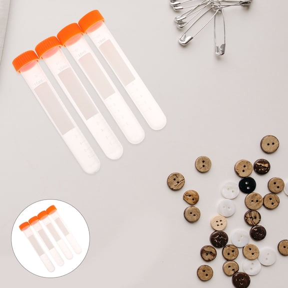 WHAMVOX 20 Pcs Hand Sewing Needle Storage Bottles with Leak-Proof Rhinestone Containers Kit for Craft and Sewing
