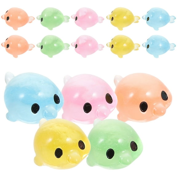 KAJNBN Dolphin Figurine Multi-Colored Resin 20Pcs 0.9X0.5X0.4In