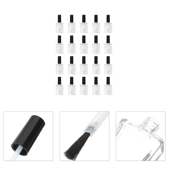 WHAMVOX 20 Pcs Manicure Tool Nail Polish Bottle Practical Containers