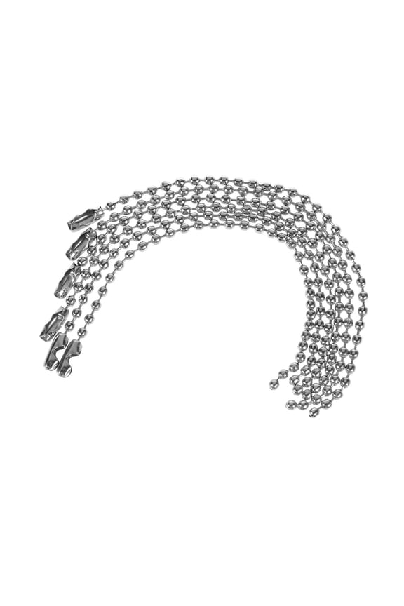 20 Pcs Metal Chain Tag Rope Necklace Diy Stainless Steel Chain Chains Silver