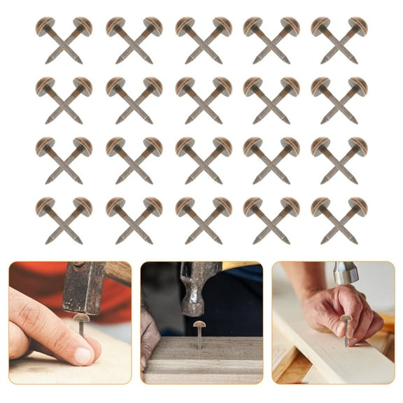 WHAMVOX  20 Pcs Nails Decoration Hemispherical Decorative Weatherstrip