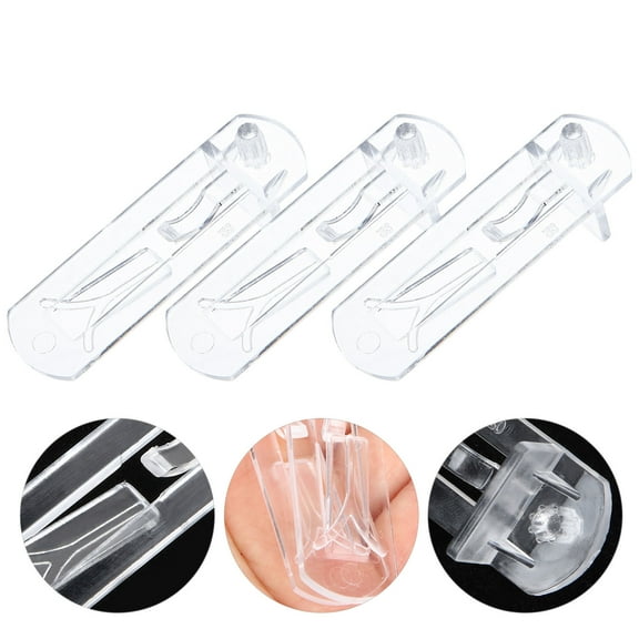 WHAMVOX 20 Pcs Pegs for Shelves Shelf Support Clips Cabinets Bookshelf Transparent