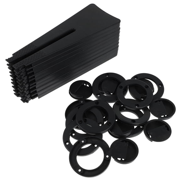 ROMANSENTIAL Stand Up Picture Frame Backs Black Plastic 20pcs