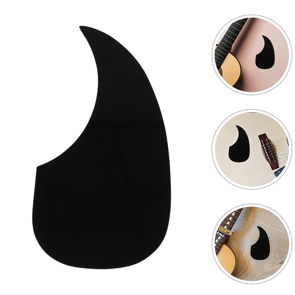 WHAMVOX  20 Pcs Pick Guard Black Acoustic Adhensive Waterdrop Pickguard
