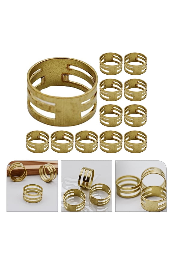 20 Pcs Ring Tool Jewelry Circle Tool 1.7X1.7CM Golden