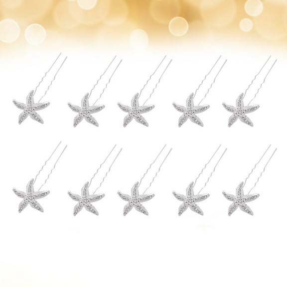 WHAMVOX 20 Pcs Shaped Rhinestone Hair Fashion Design Hair Pin Bride Silver