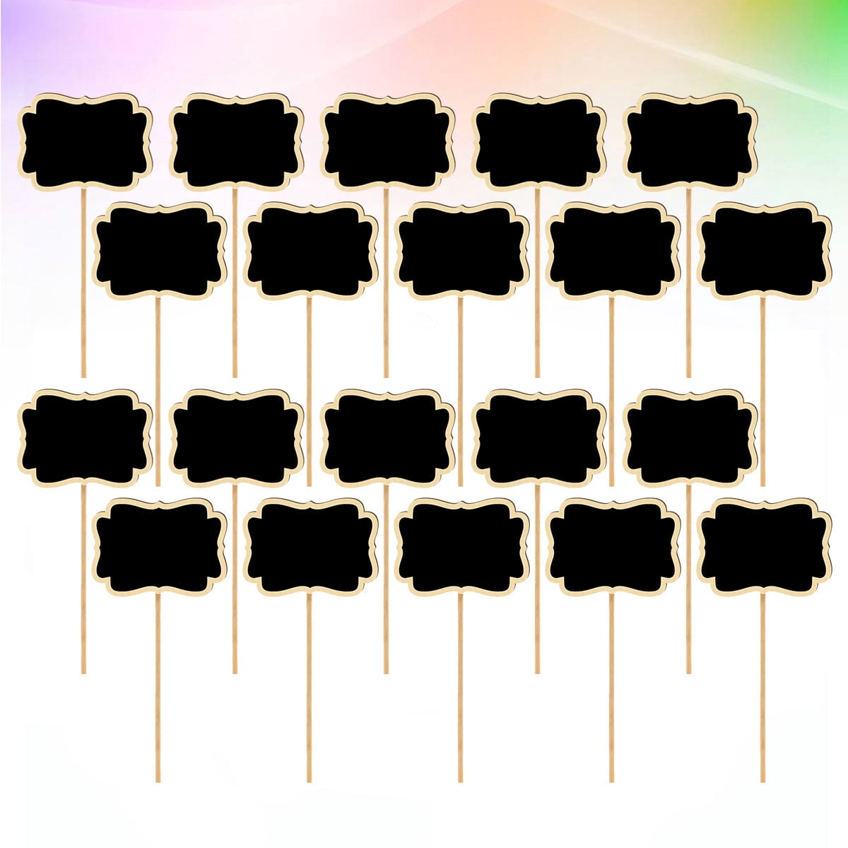Insert Label Sign WHAMVOX 20 Pcs Small Blackboard Insert Garden Labels Mini Chalkboard ...