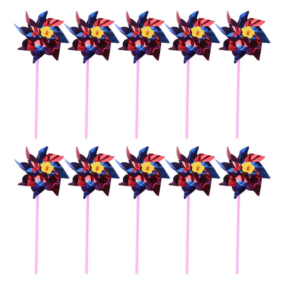 WHAMVOX 20 Pcs Small Colorful Pinwheel Toy Pinwheels for Kids Child