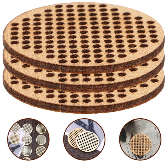 WHAMVOX  20 Pcs Small Wood Rounds Ornament Blanks for Crafts Hanging Decor