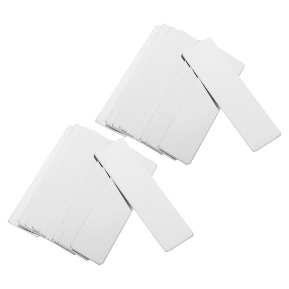 WHAMVOX 20 Pcs Stainless Steel Name Tag Nurse 7.00X2.00X0.20CM Silver