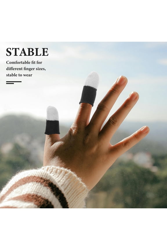 20 Pcs Touch Screen Finger Sleeve Gaming Gloves for Controller