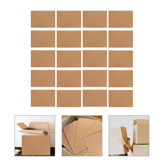 WHAMVOX 20 Sheets of Cards Making Paperboard DIY Craft Paperboard Shipping Mailing Corrugated Cardboard Sheets