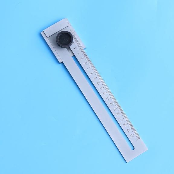 FESTFENDS Measuring Line Ruler Silver for Craftsmen in Model Making 1Pcs 9.9x1.6x1.2in