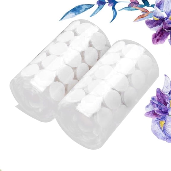 DECORNIJIA General Users Sticky Tapes White 200 Pairs Nylon Home Office Accessories