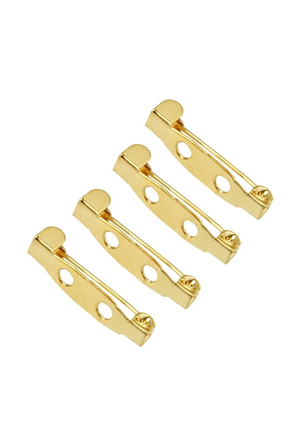200 Pcs Lapel Small Safety Brooch Bride 2.50X0.50X0.50CM Golden