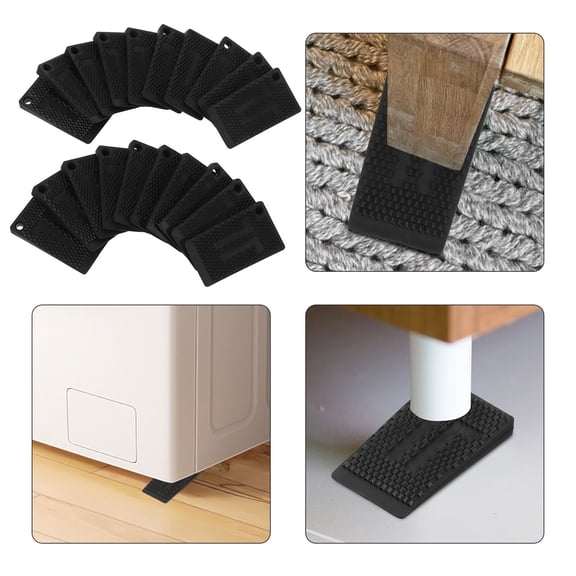 WHAMVOX 20PCS Furniture Leveler Shims Anti Vibration Pads for Washing Machine Refrigerator Sofa Cabinet Table Anti-Slip Balance Pads