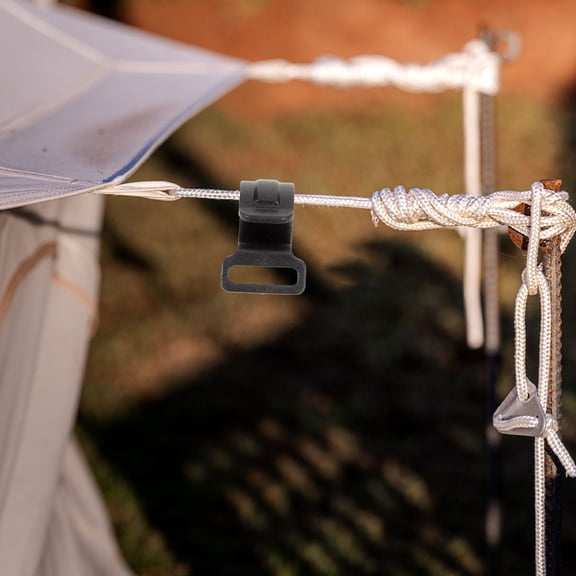 WHAMVOX 20PCS Tent Pole Clips C Shape Plastic Clips Tent Hook Small Portable C Clamp for Canopy Pole Lighting Hook Camping Accessory Hook Essential for Camping and Outdoor 20mm