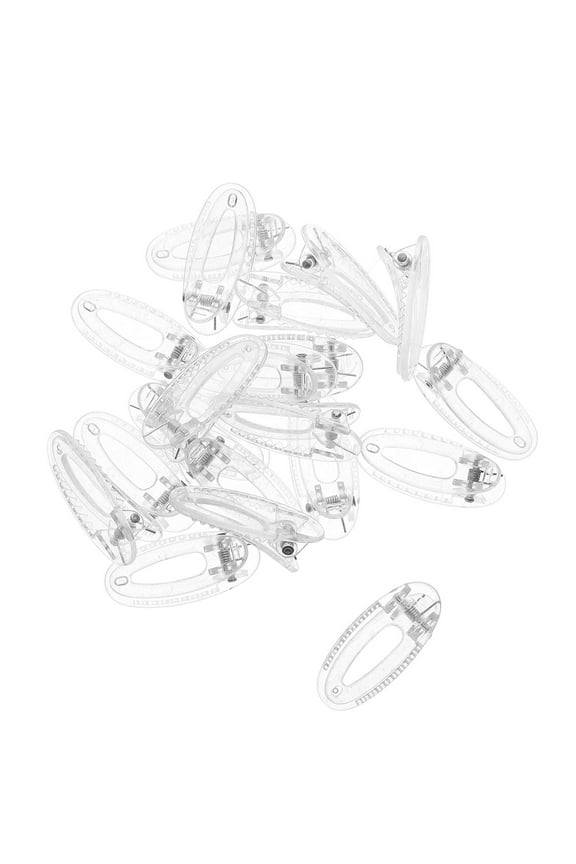 20PCS Toddler Alligator Hair Clips Cute Mini Snap Clips Transparent Hairpins for Girls and Kids