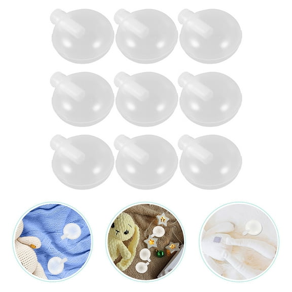 WHAMVOX 20Pcs Durable Transparent Cube Squeakers for Dog Toys Interactive .52X1.52X1.52in