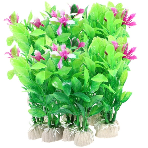 WHAMVOX 20Pcs Plastic Plants Fish Tank Landscape Plants Artificial Plant Decorations Aquatic Plant for Fish Tank