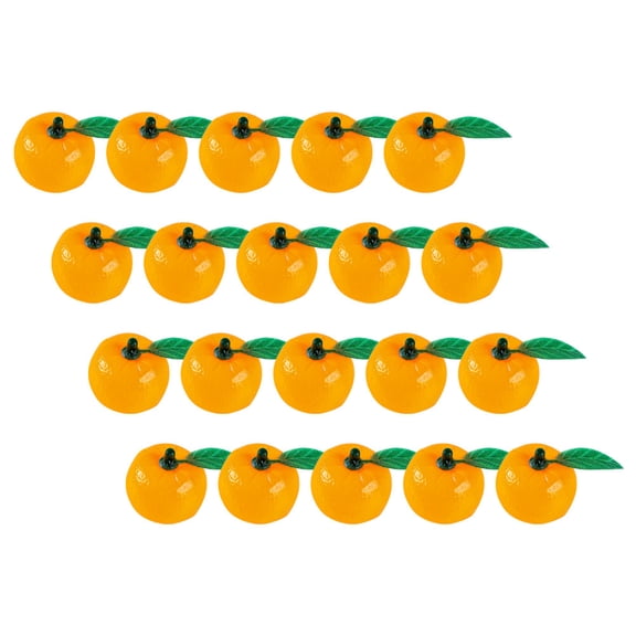 WHAMVOX 20Pcs Vivid Oranges Props For Home Decor And Parties Orange Round Foams