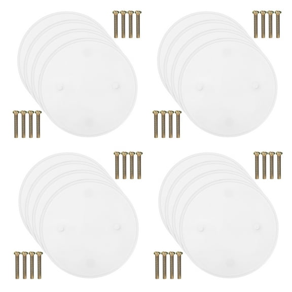 WHAMVOX 20pcs Ceiling Light Plate Round Protection Covers Outlet Covers For Ceiling Electrical Box Outdoor Receptacle Covers With Screws