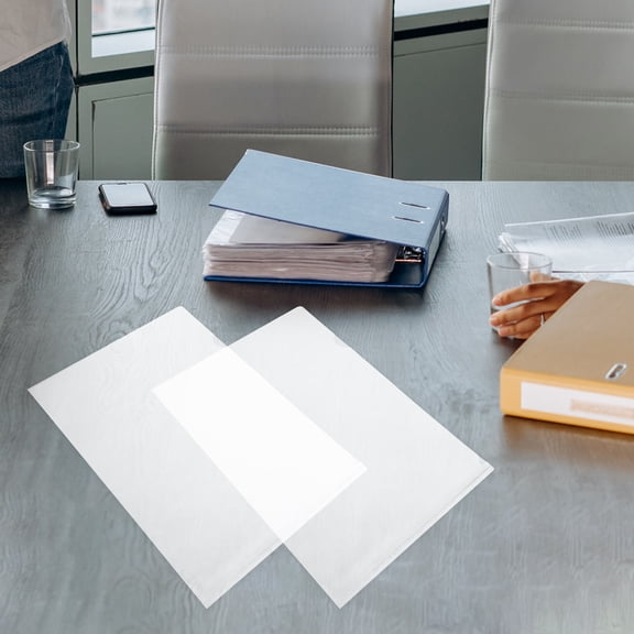 WHAMVOX 20pcs Clear Folders For Documents Study Accessory Document Protectors Office Supply Clear Paper Holder For Office Study Simple Document Folders