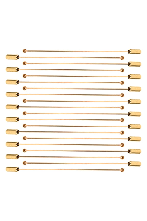 20pcs Jewelry Brooch Pins 90 mm Handmade Metal Boutonnieres Pins With Stopper For Embroidery Brooch Making Lapel Stick Pin