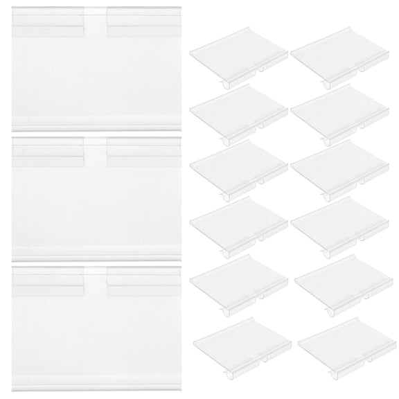 WHAMVOX 20pcs Label Holders Sign Display Stands Shop Label Holders Merchandise Sign Display Holders