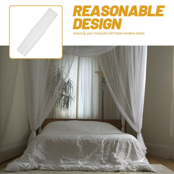 WHAMVOX 20pcs Mosquito Net Pole Connector Glass Fiber Connector Bed Net Fitting Replacement Mosquito Net Connectors Bed Net Canopy Pole Connecting Adapter