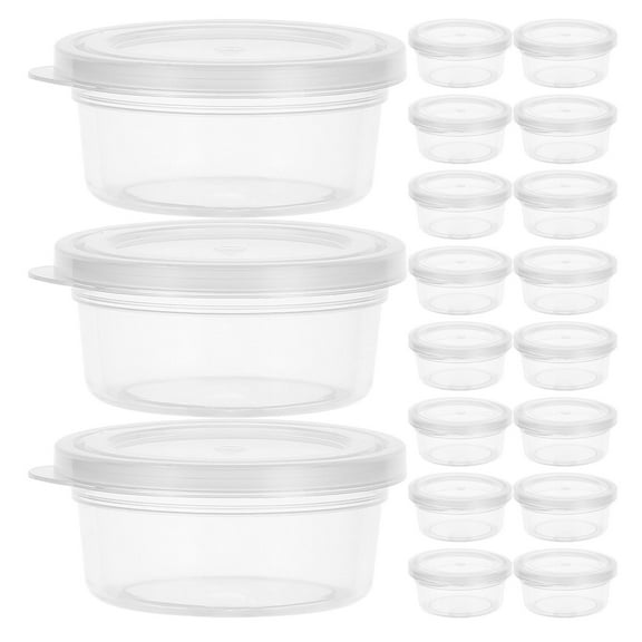 WHAMVOX 20pcs Small Clear Plastic Storage Boxes Lidded Mini Containers Craft Supply Storage Crafting Box For Clay Crafts Tiny Items