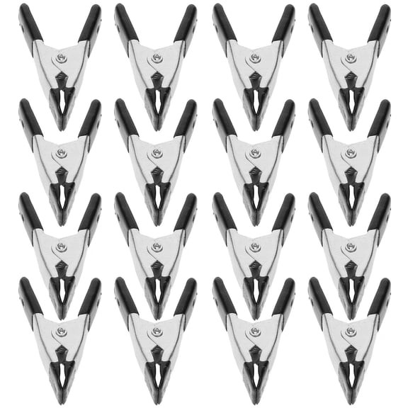 FESTFENDS 20-Pack Spring Clamps Black, Clamping Tools for , Crafts, Woodworking, 1.97 x 1.22 x 0.43 Inches